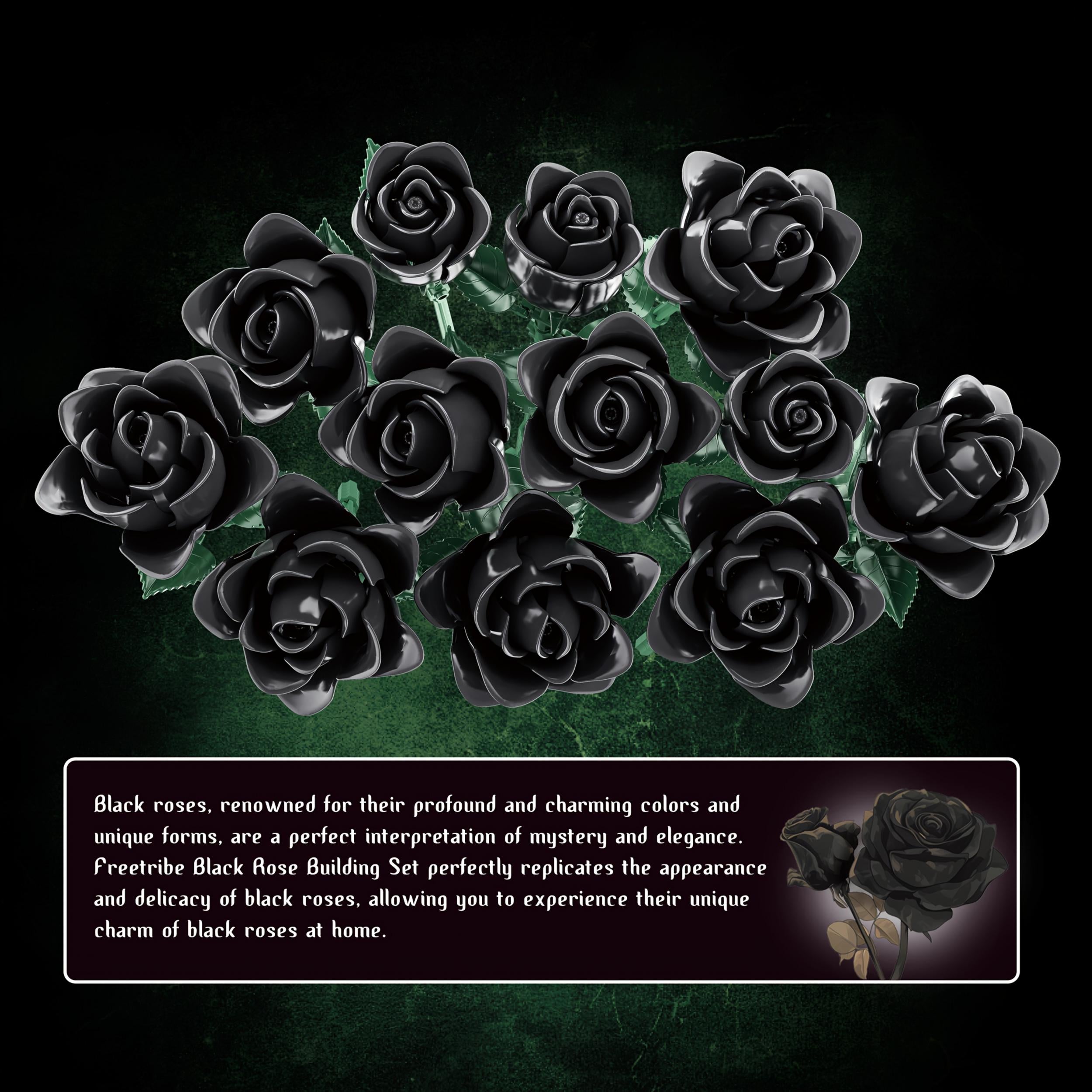 585pcs Rose Block Set & Immortal Flower Bouquet Gift