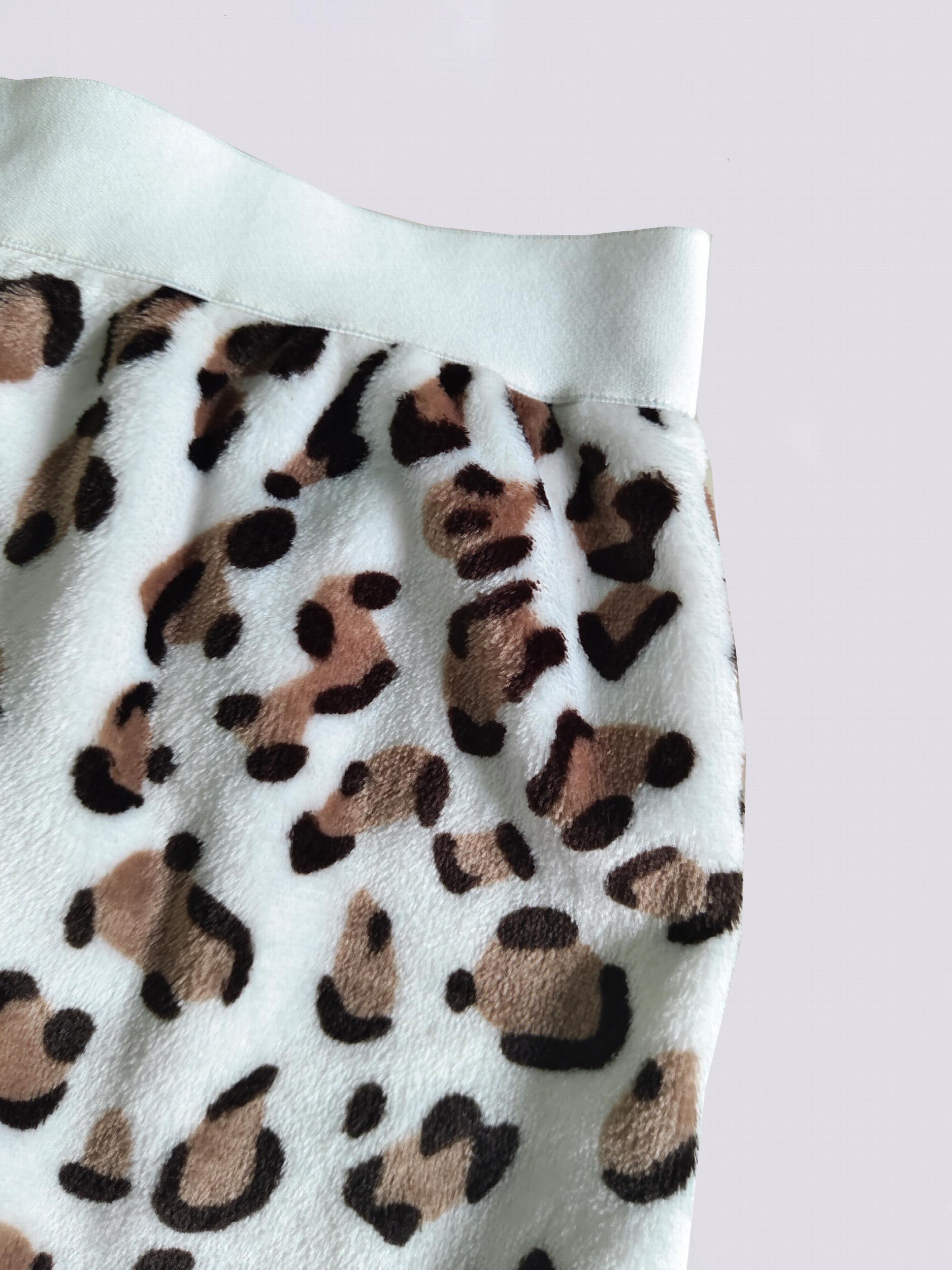 Leopard Print Plush Tank Top & Shorts Lounge Set