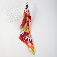 Rainbow Tie Dye Bandana Hip Hop Print Square Scarf Head Wrap Unisex LGBT Pride