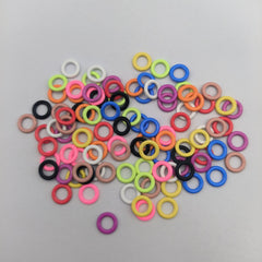 100pcs Colorful Ring Stitch Markers for Knitting and Crochet