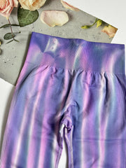 Tie Dye Seamless Yoga Pants Butt Lifting Slimming Leggings