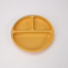 Silicone Baby Dinner Plate Divided Grid Tableware High Temperature Resistant