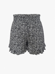 Floral Print Drawstring High Rise Shorts