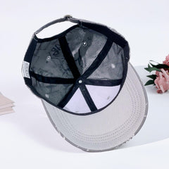 Gray Baseball Cap Hip Hop Dad Hat Lightweight Adjustable Sun