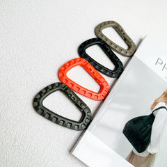 4pcs Lightweight D Shaped Keychain Buckle for Camping Hiking