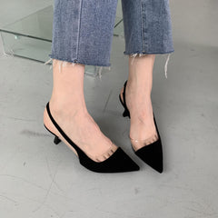 Stiletto Heel Pointed Toe Pumps Slingback Work Shoes