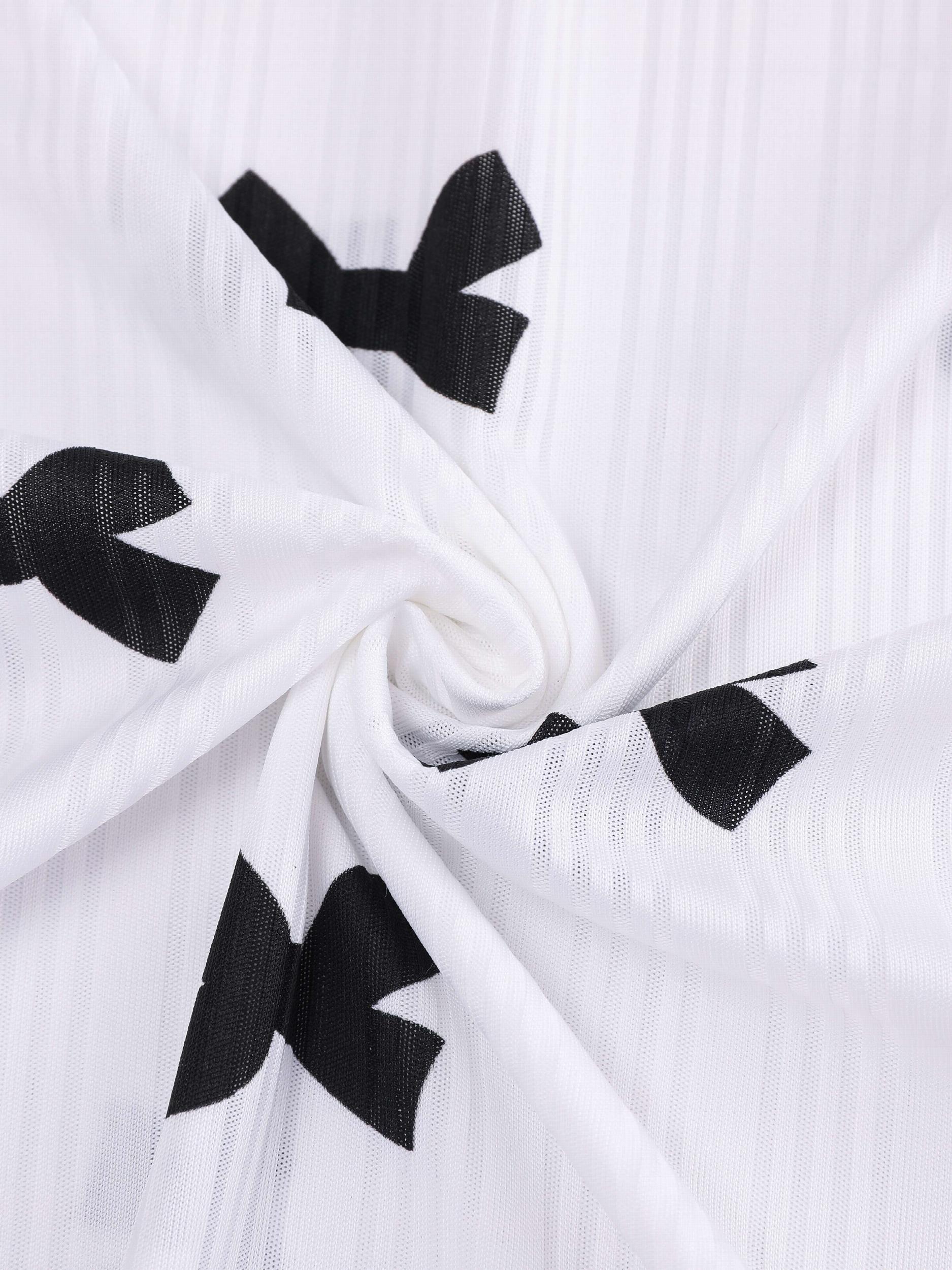 Bow Knot Print Short Sleeve Pajama Set