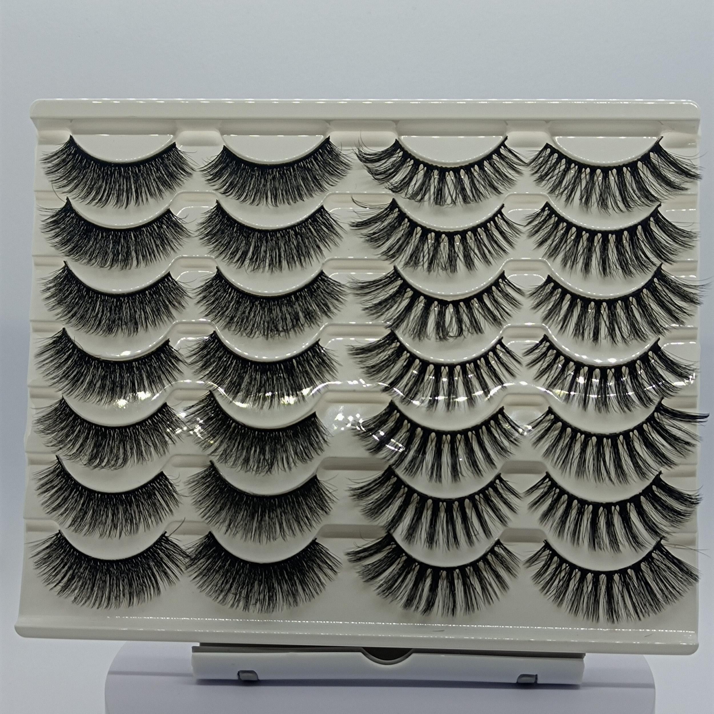 3D Fluffy Faux Mink Lashes for Makeup Starter Party Wedding Graduation