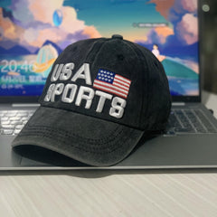Letter Embroidery Baseball Cap for Couple