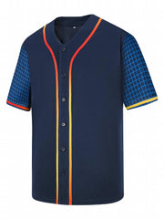 Short Sleeve Plain Baseball Jersey Sports Uniform Men Women