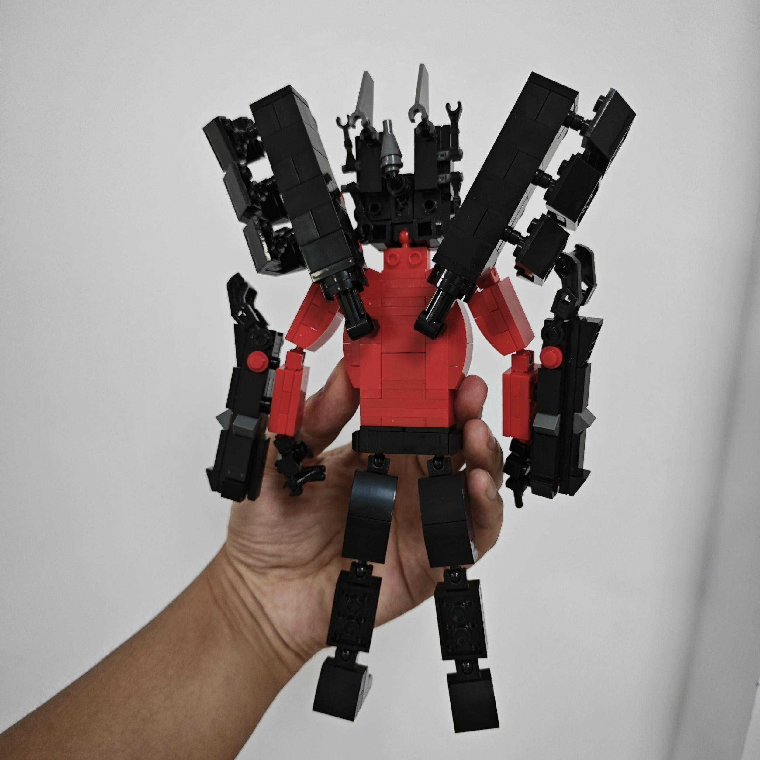 Toilet Man Monitor TV Man Assembled Building Block Toy Gift