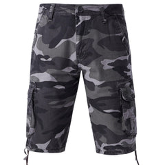 Men's Camo Cargo Shorts Lightweight Flap Pocket