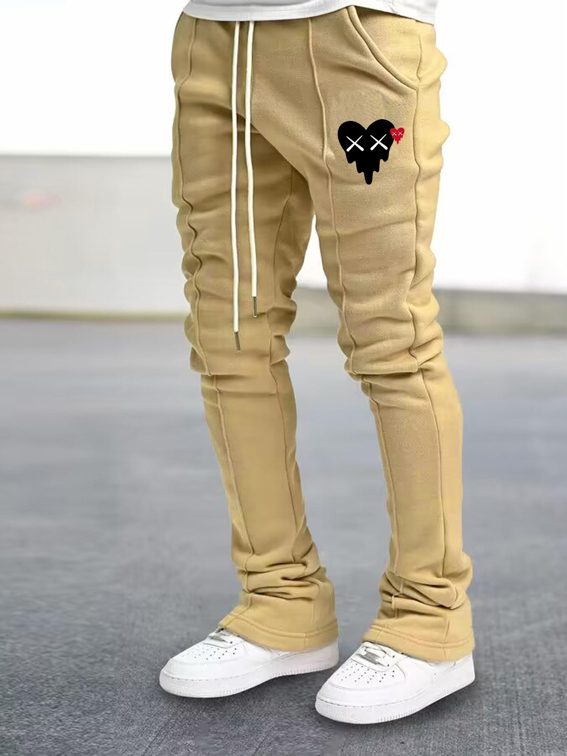 Men's Drawstring Flare Pants