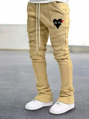Men's Drawstring Flare Pants