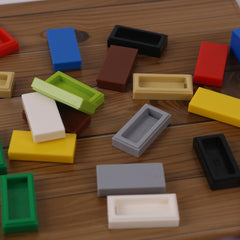 80pcs MOC 3069 Tire 1x2 Building Blocks Kit Light Board Bricks DIY Toy