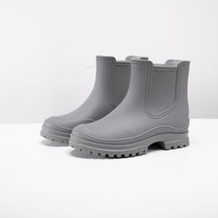Solid PVC Non Slip Wear Resistance Rain Boots Waterproof Soft Sole