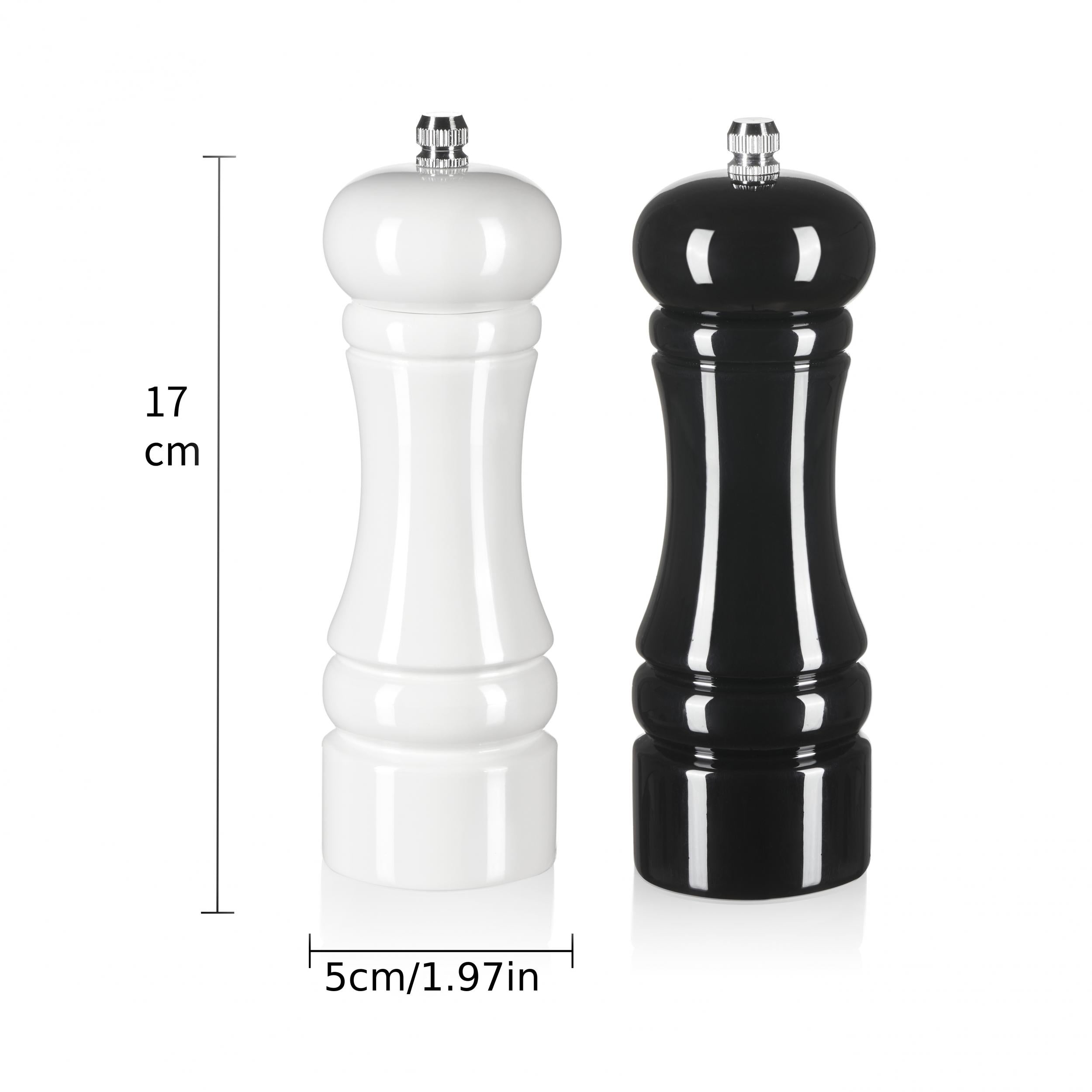 Wood Manual Grinder Set and Classic Style Salt Pepper Ceramic Mill