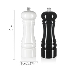 Wood Manual Grinder Set and Classic Style Salt Pepper Ceramic Mill