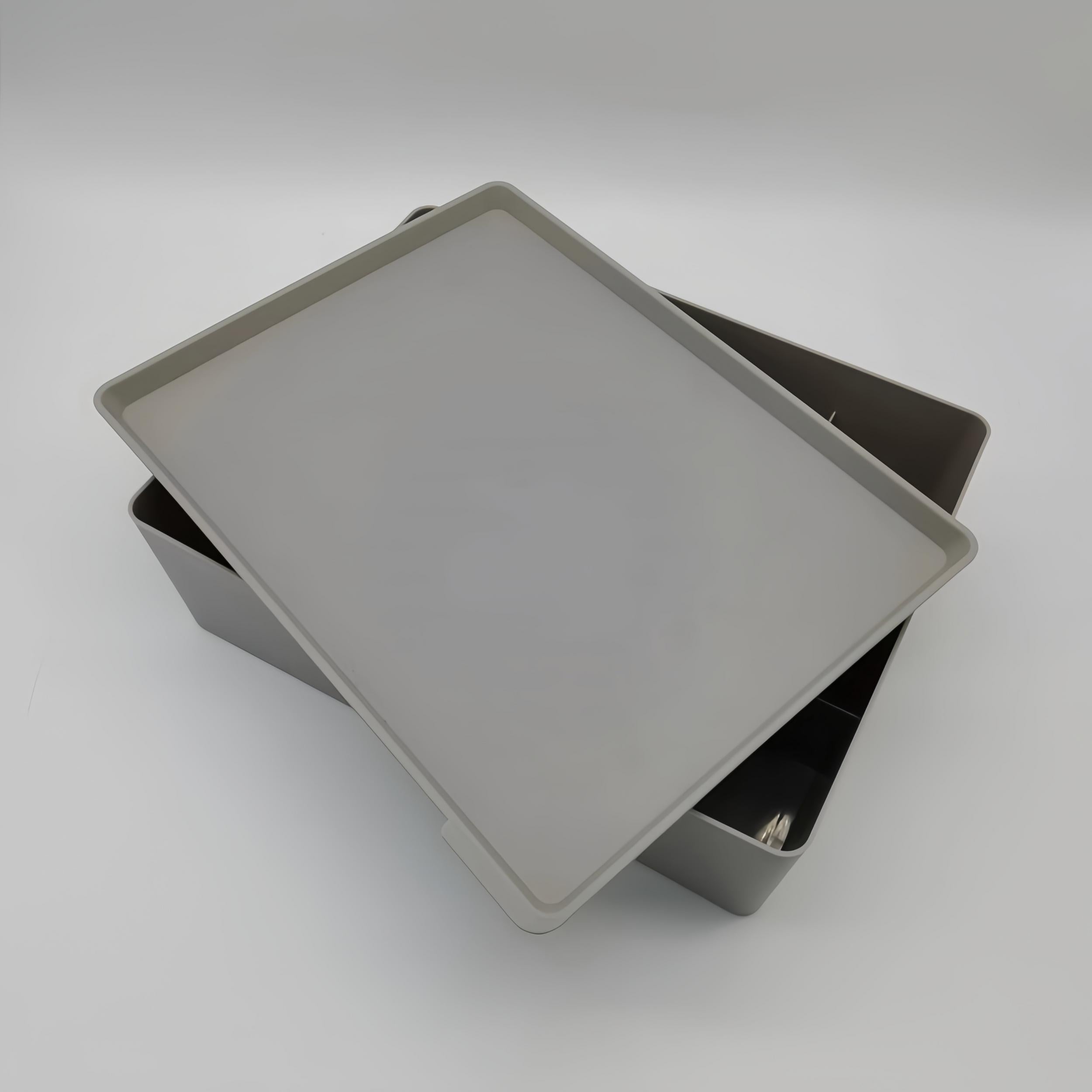 Plastic Underwear Storage Box Checkered Office Desk Organizer