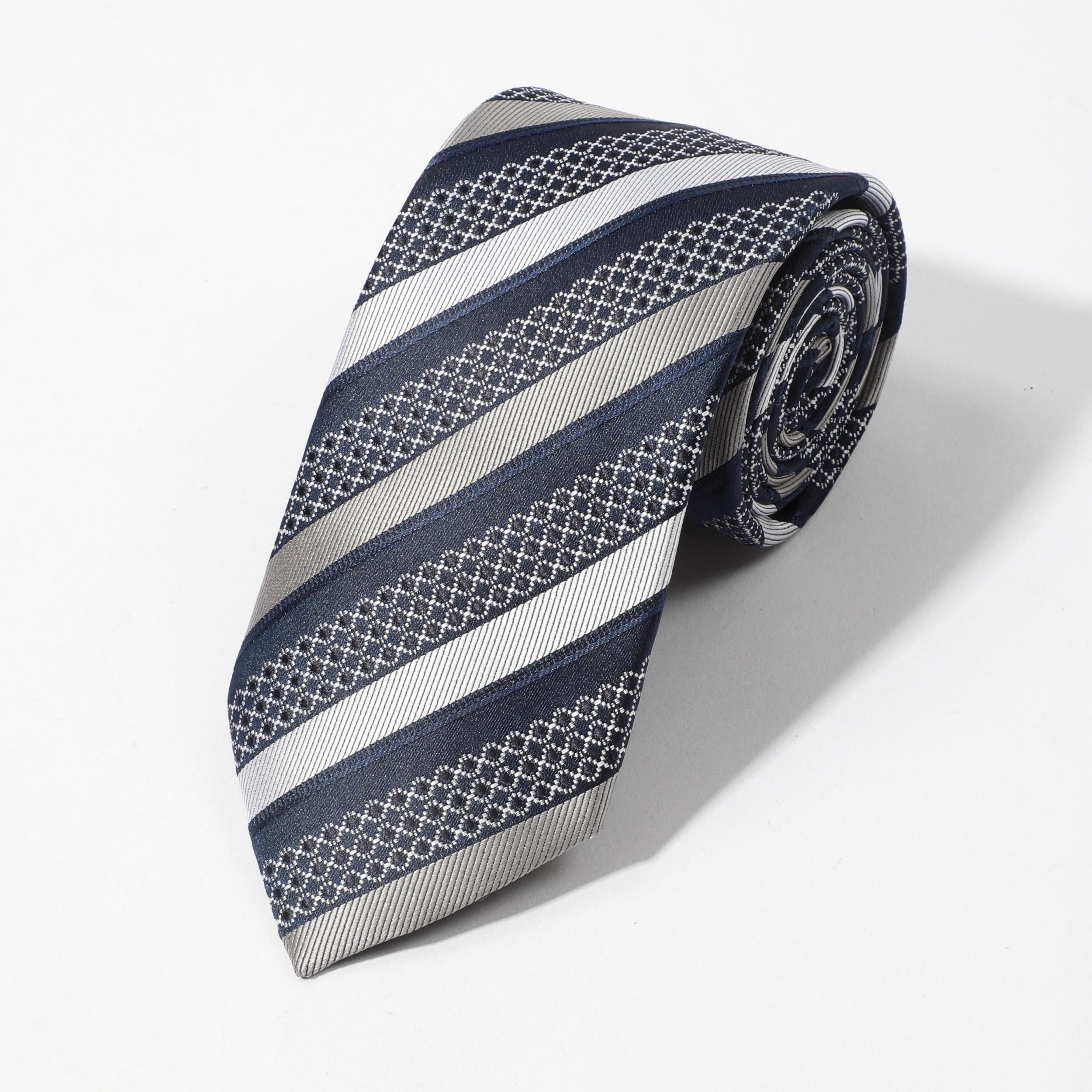 Men's Striped Thickened Tie for Business Versatility