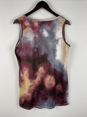 Women's Plus Tie Dye Round Neck Tank Top