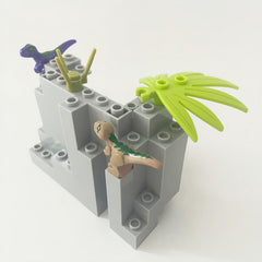 9pcs Dinosaur Building Blocks DIY MOC Forest Scene Educational Toys