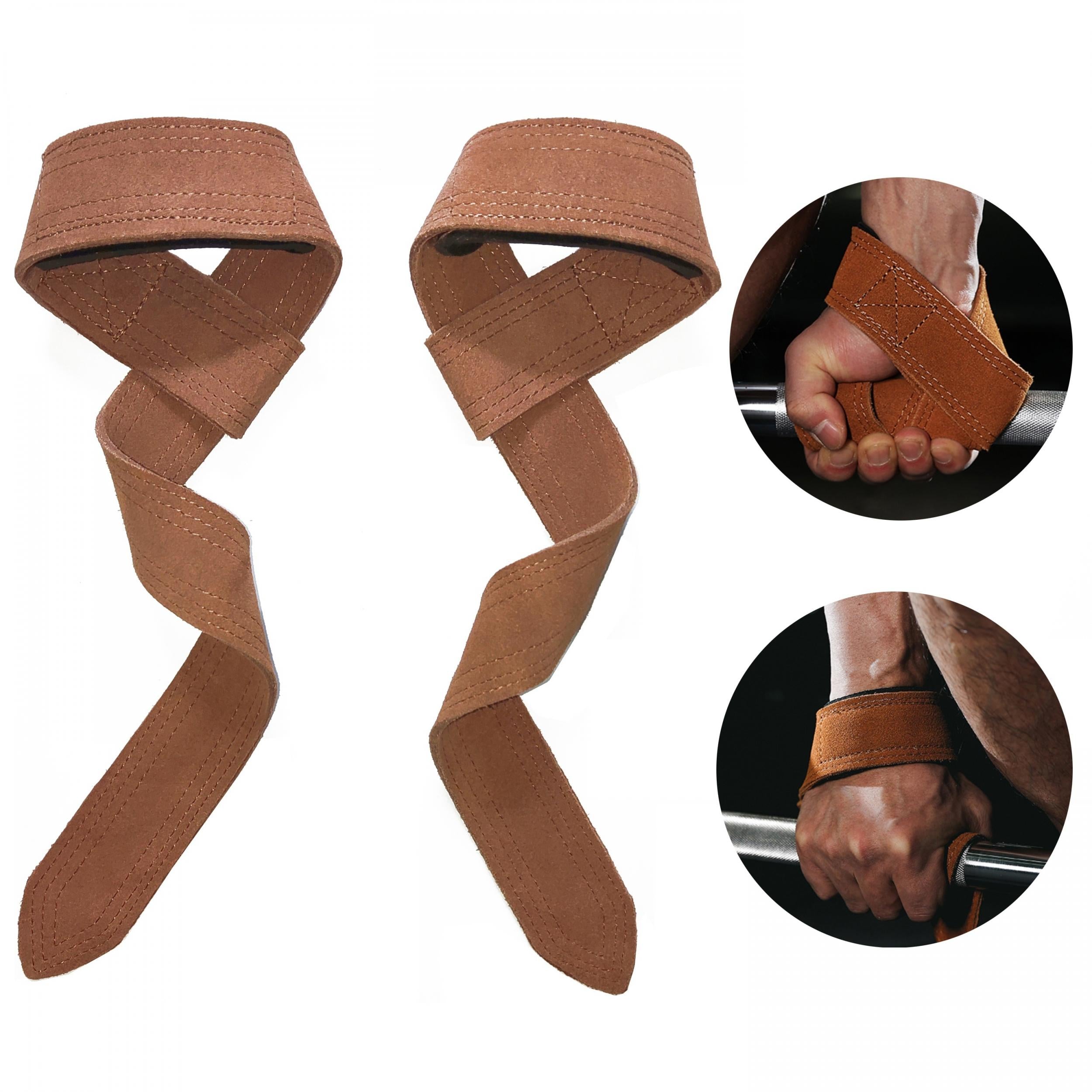 Cohide Leather Weightlifting Straps With Soft Lining Wrist Loop