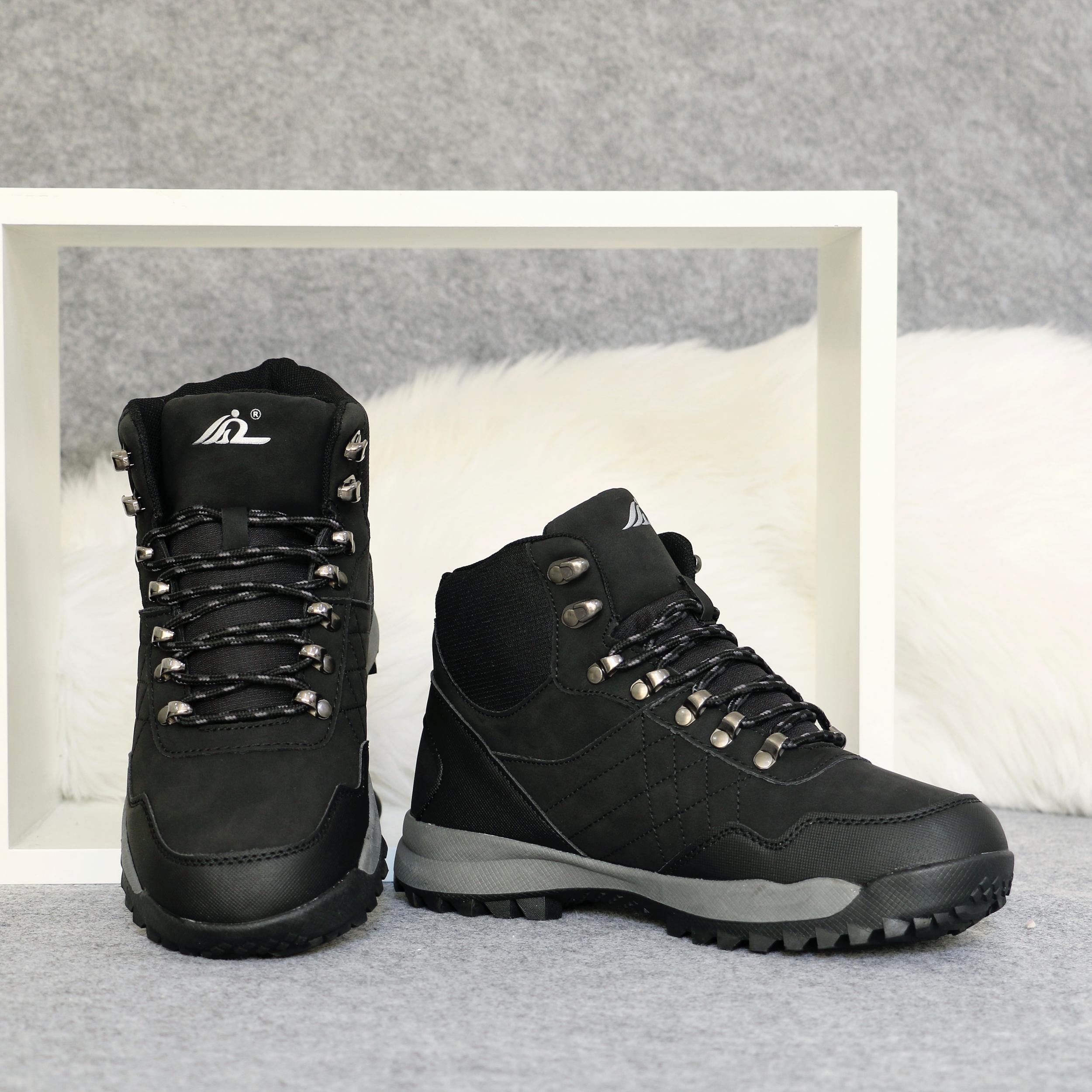 Women's Non Slip Medium Tube Snow Shoes Thick Bottom Hiking Boots