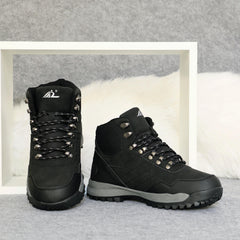 Women's Non Slip Medium Tube Snow Shoes Thick Bottom Hiking Boots