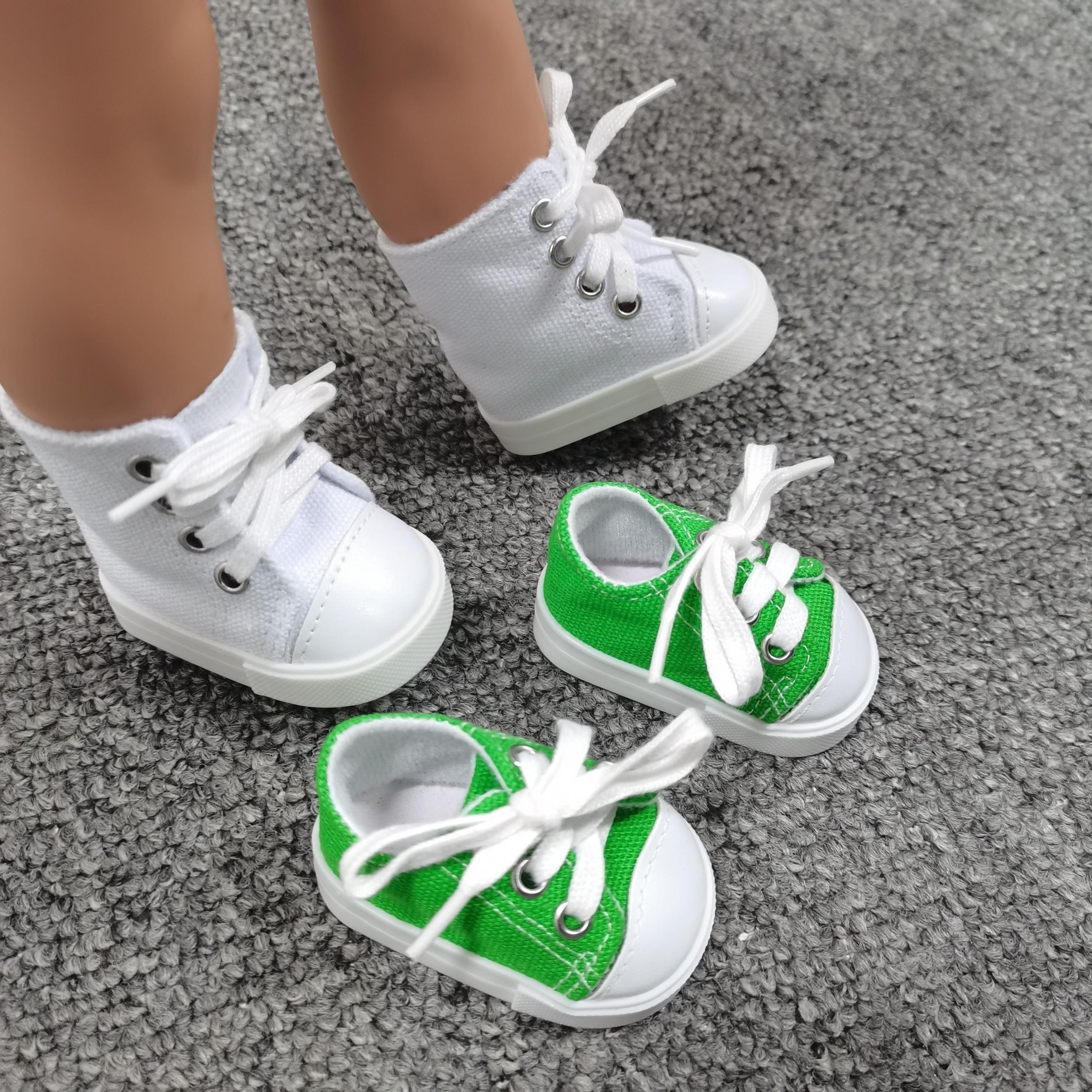 18 inch Doll Canvas Shoes Set of 2 Pairs
