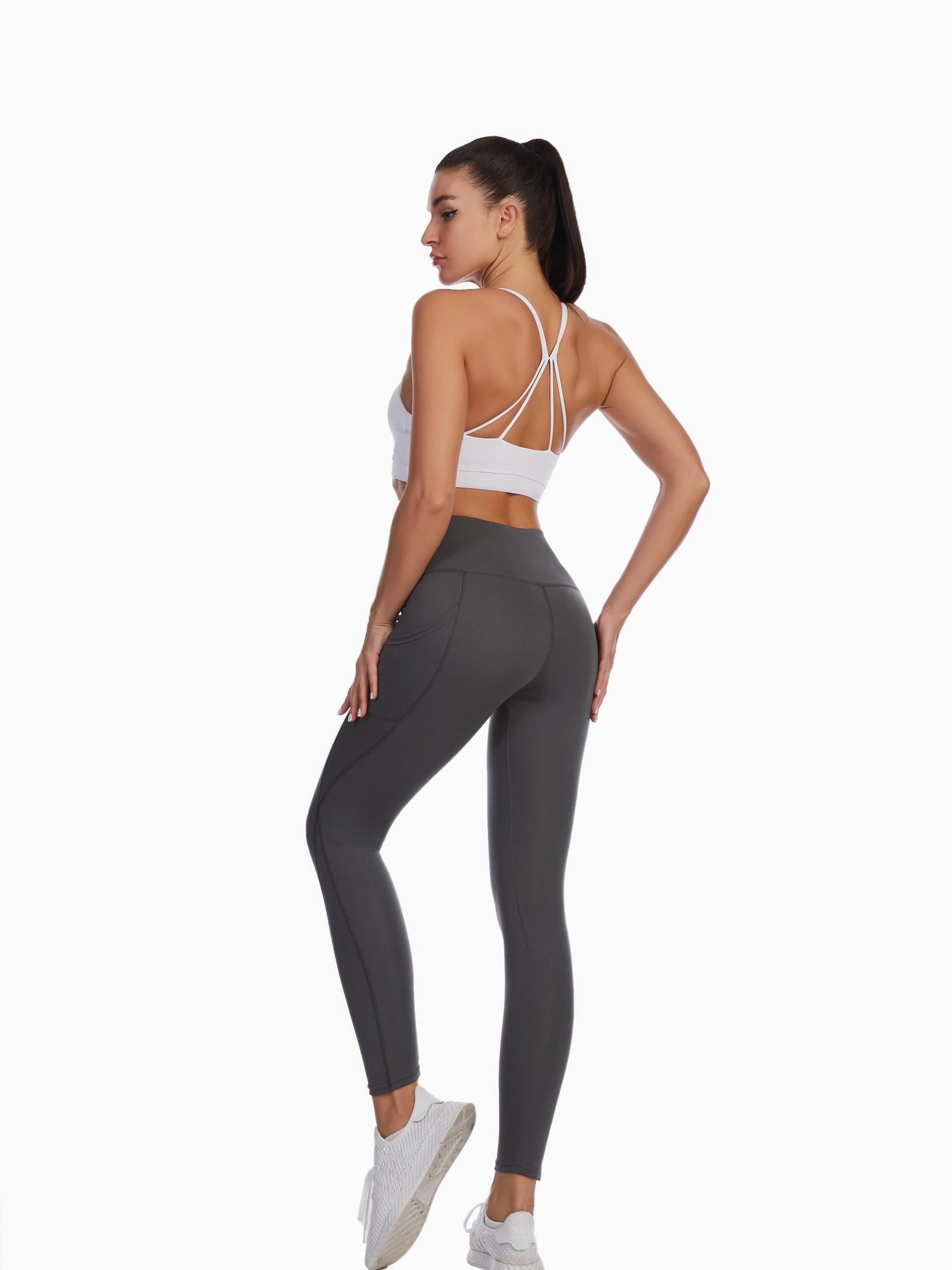 High Waist Hip Lifting Yoga Leggings With Pockets