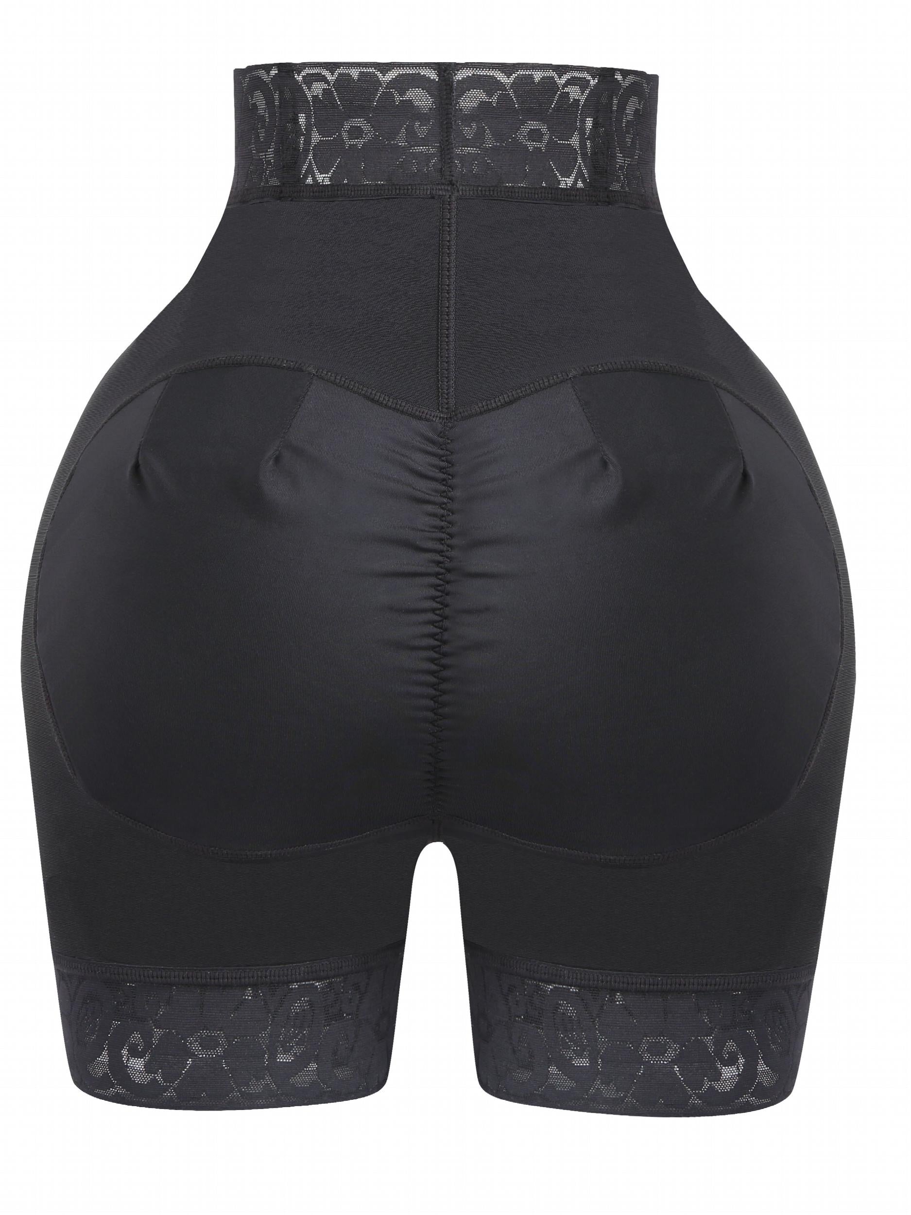 Lace Trim Shaping Shorts High Waist Seamless Tummy Control Shorts
