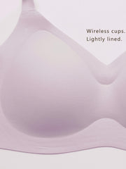 Wireless Seamless Full Coverage Bra Solid Medium Stretch Bra