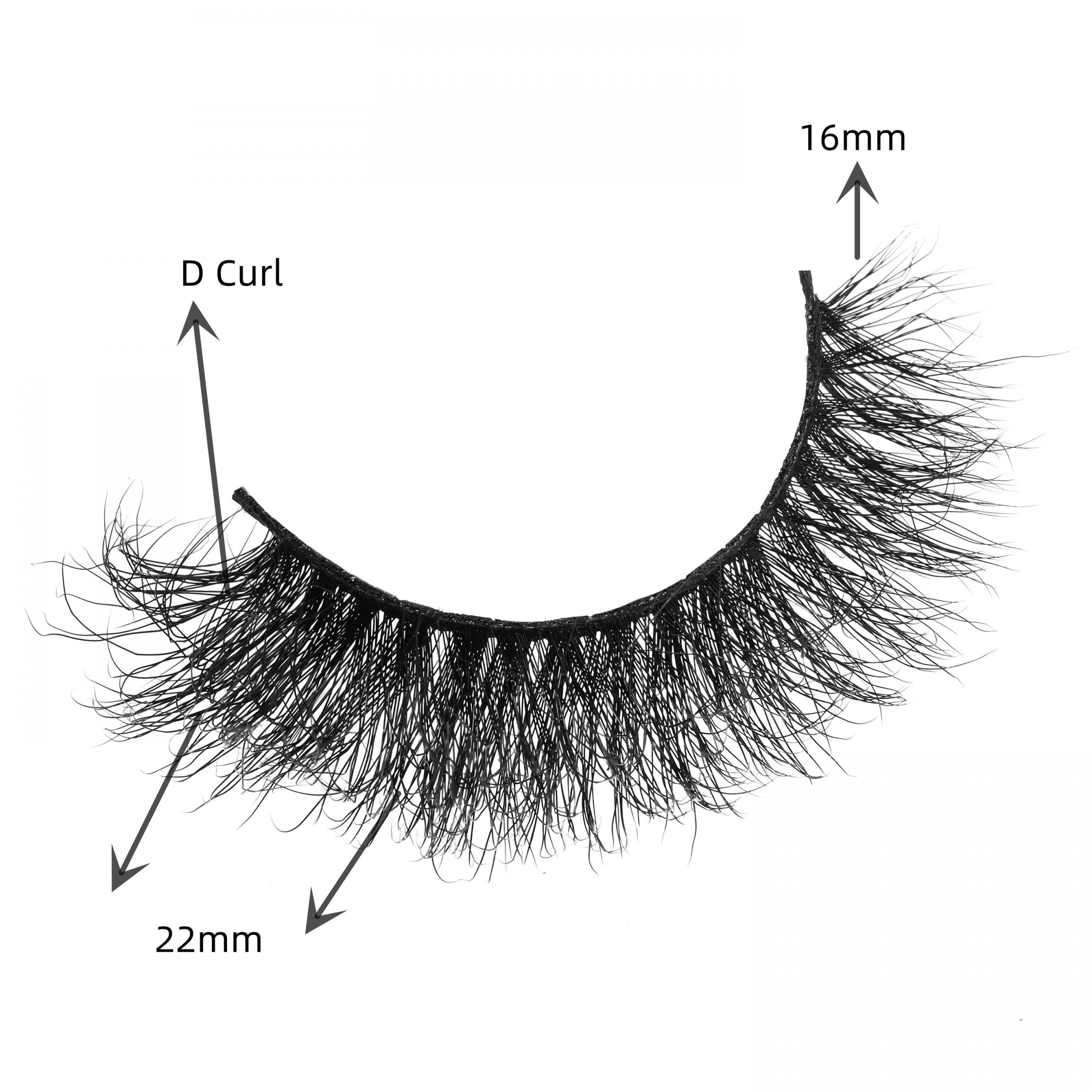 Wispy Fluffy False Eyelashes - Extension Look