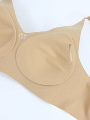 Full Coverage Wireless Bra Solid Hollow Comfortable Women's Lingerie