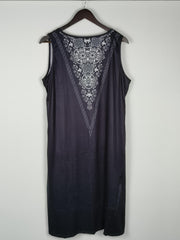 Boho Dress Women's Plus Floral Print V Neck Tank Dress
