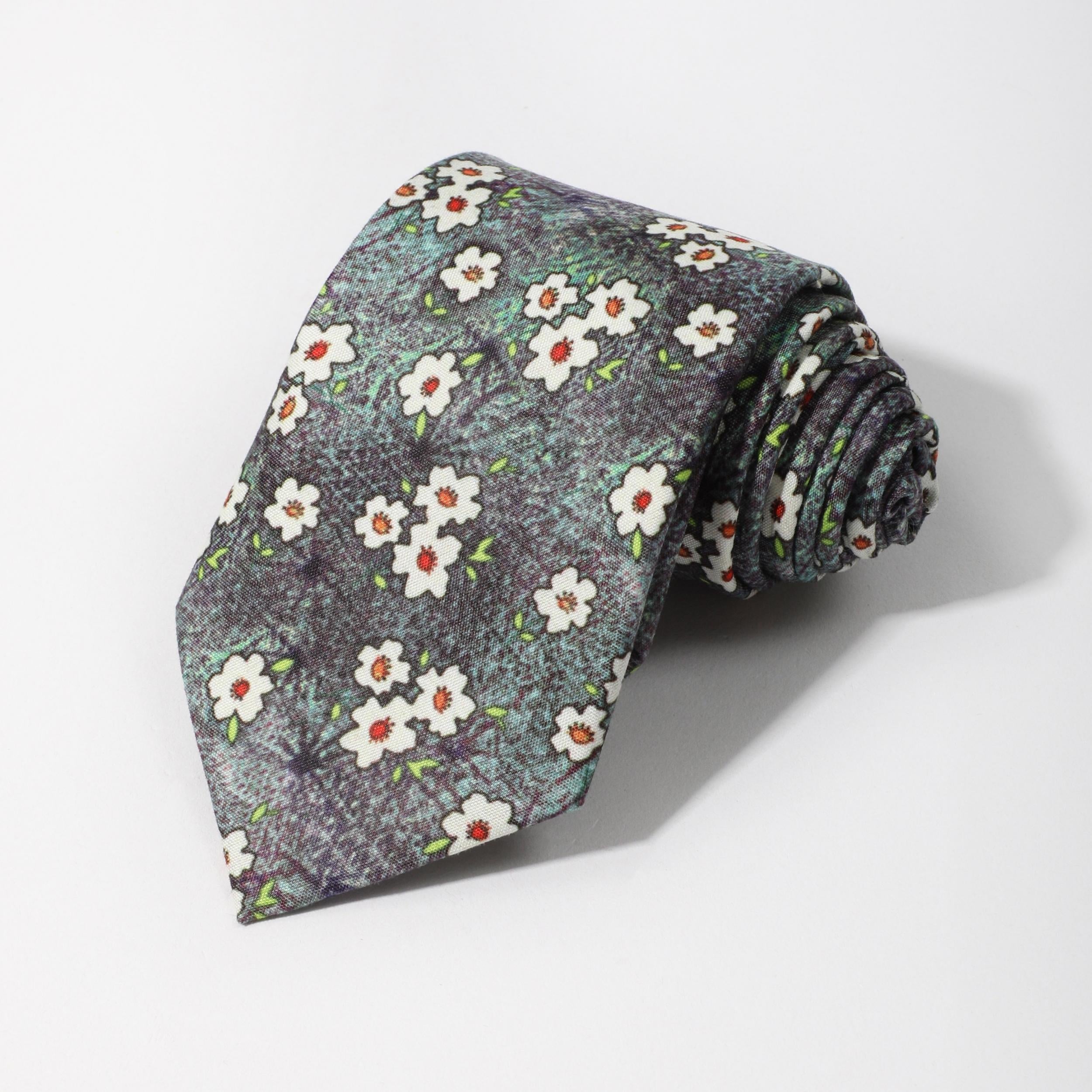Men's Retro Party Style Gradient Flower Cotton Tie