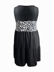 Leopard Print Smock Dress