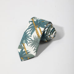 Summer Men's Coconut Tree Holiday Beach Necktie