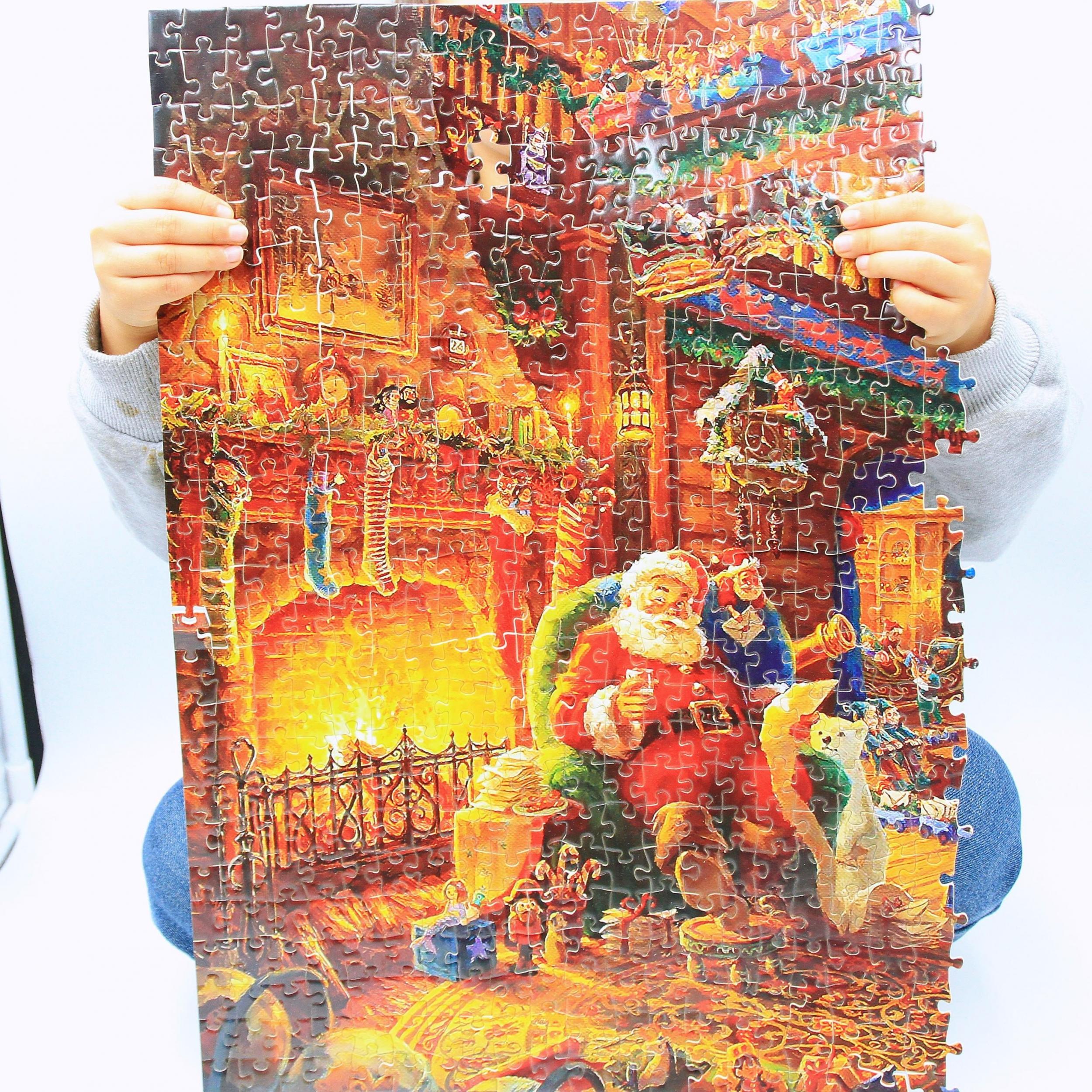 1000 Pc Cardboard Jigsaw Puzzles Christmas Puzzle Unique Pieces Fit Together