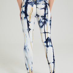 Tie Dye Seamless Fitness Yoga Leggings High Stretch Pants