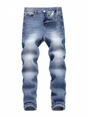 Boys Slim Fit Denim Long Pants With Pocket