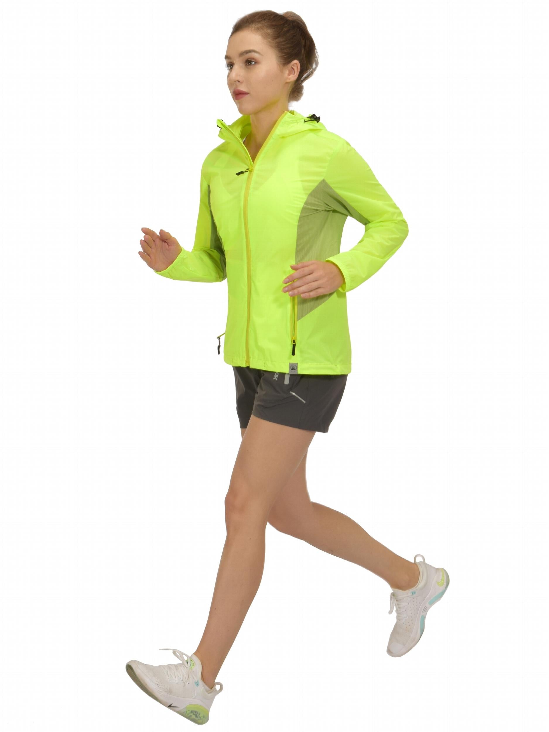 Women's Lightweight Running Jacket w/ Packable Hood