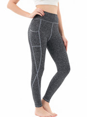 Women's High Waist Yoga Pants with Pockets Tummy Control Workout Leggings