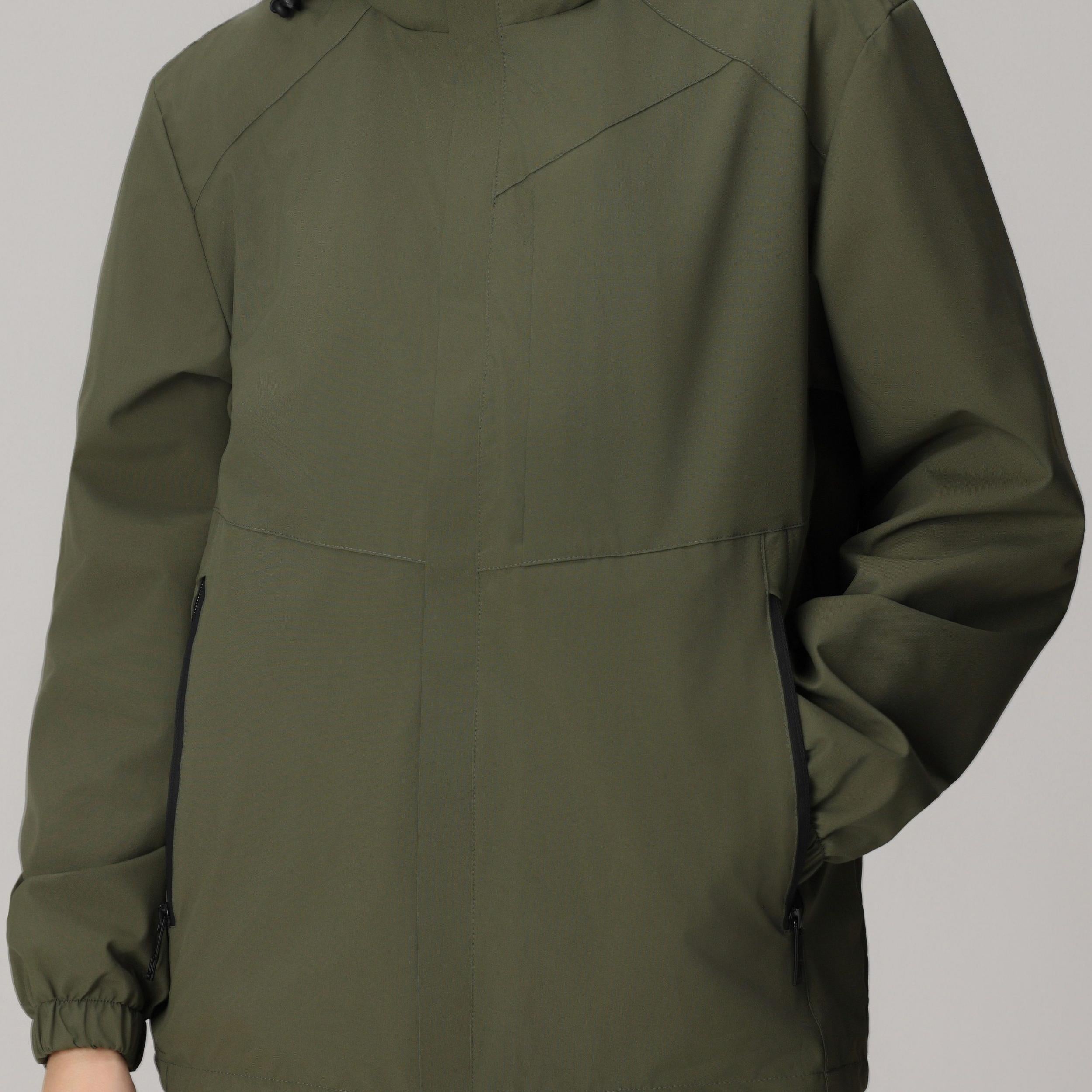 Thermal Windproof Hooded Jacket for Women