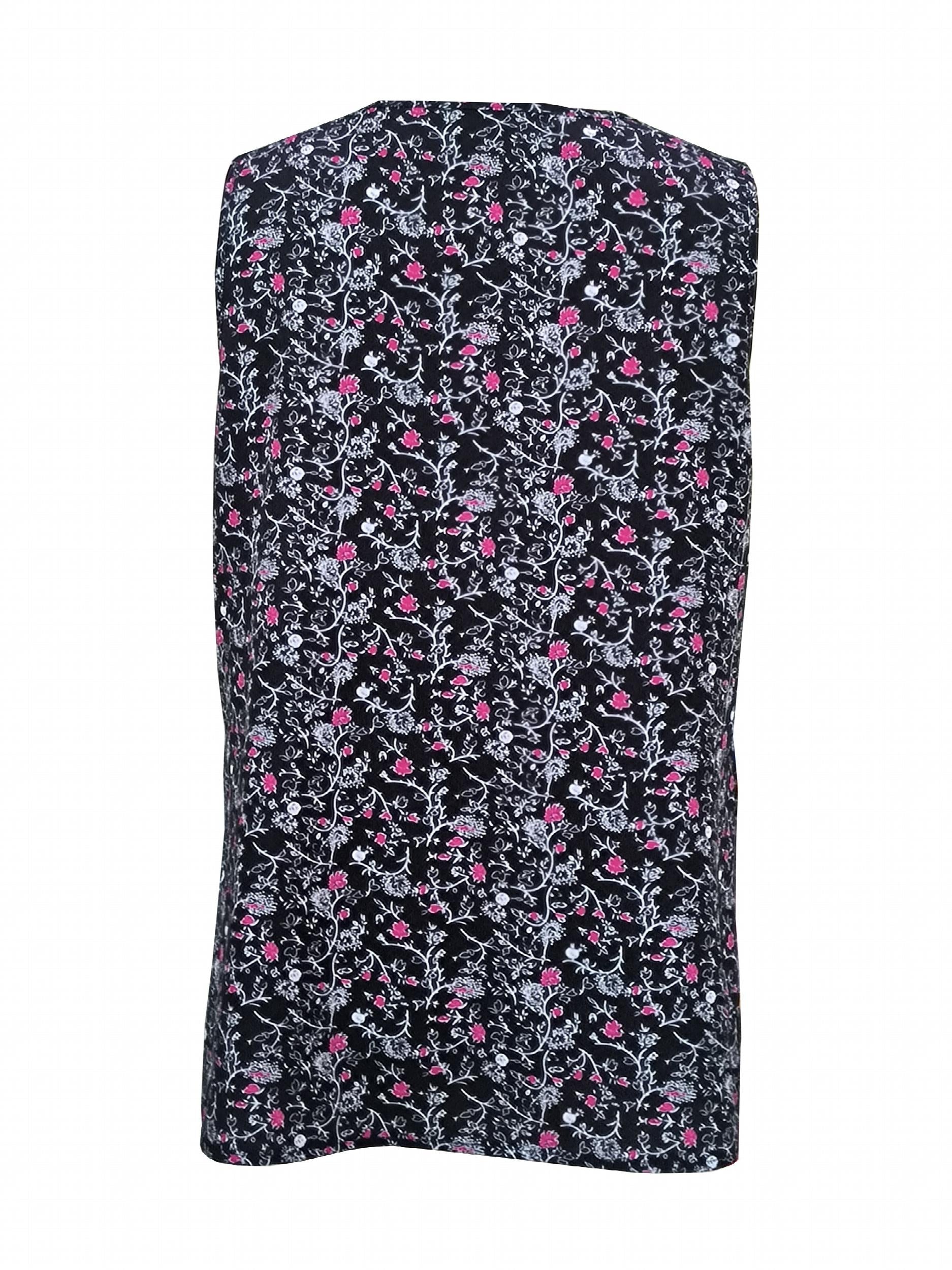 Floral Print Tank Top V Neck Sleeveless Summer Top