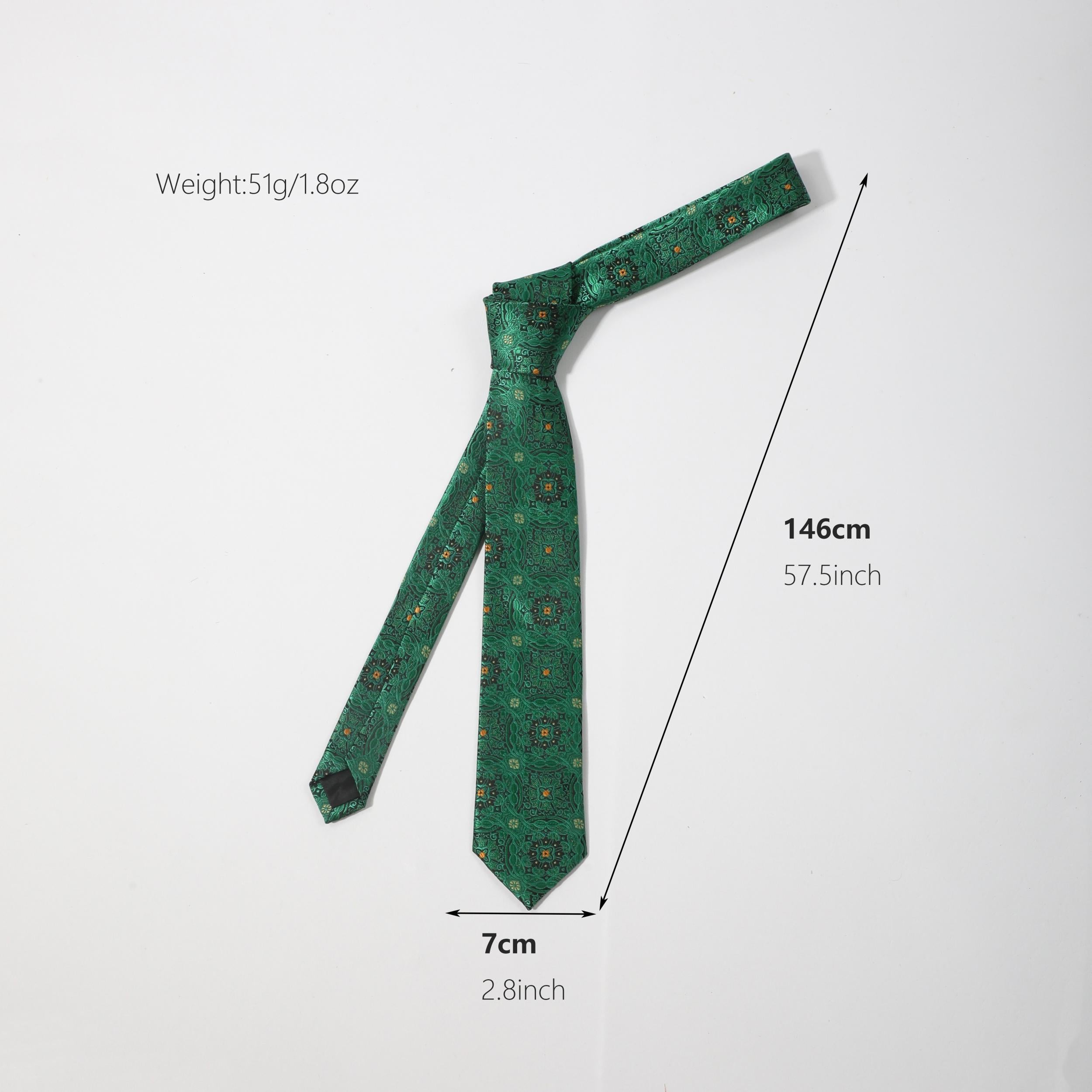Men's Business Casual Cotton Cloth Flower Graphic Tie