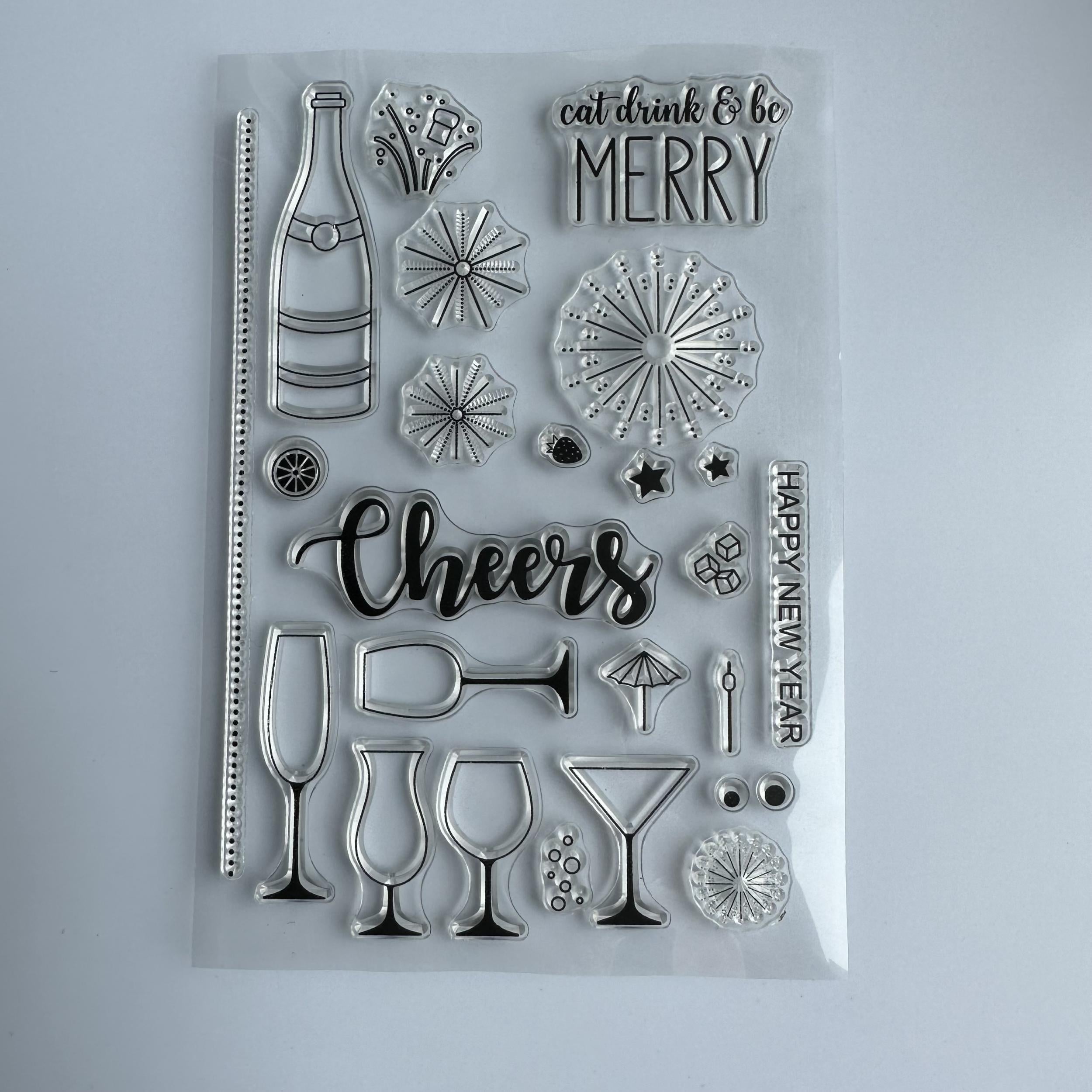 Cartoon Transparent Stamp Reusable Stationery for Students