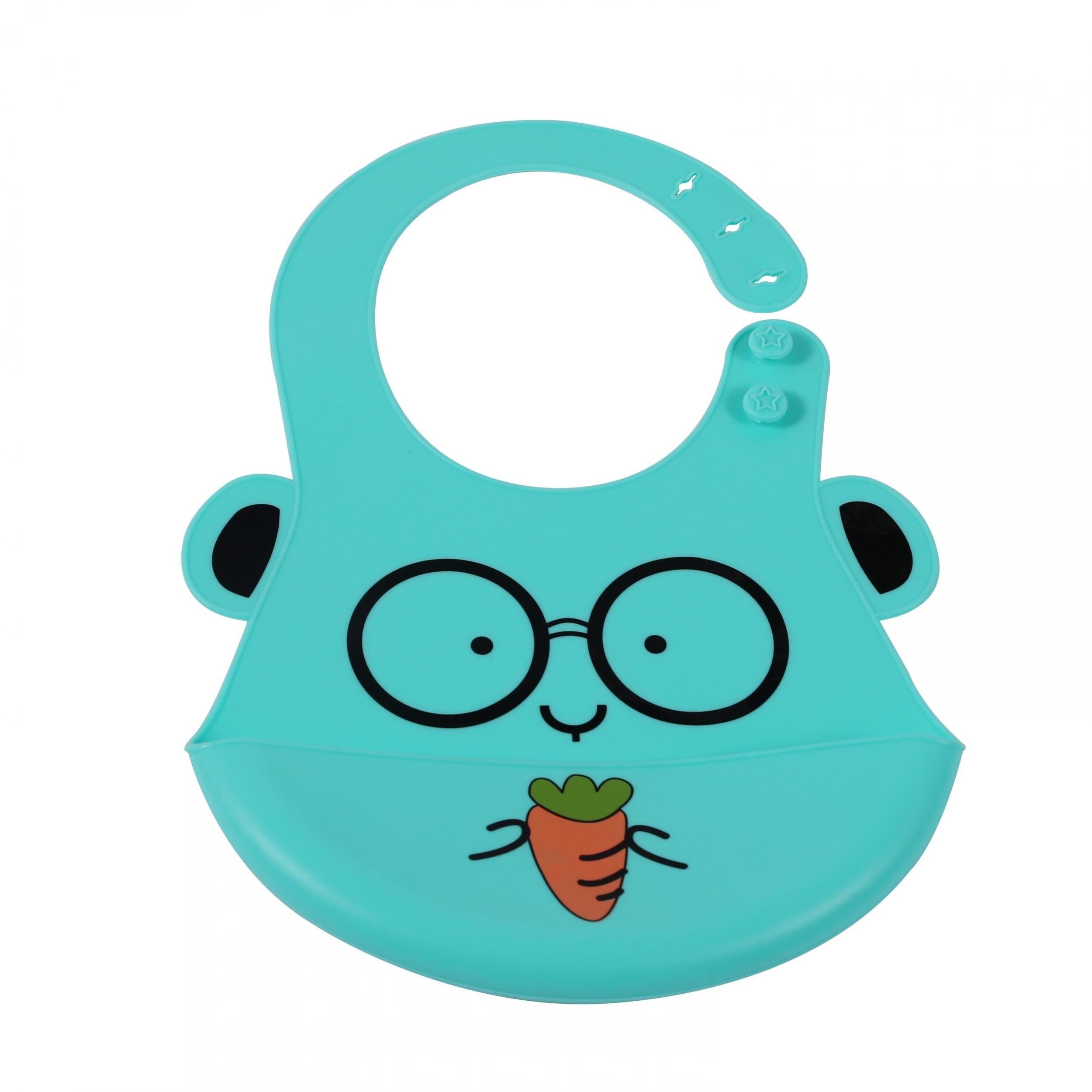 Adjustable Silicone Bib for Infants, Boys and Girls