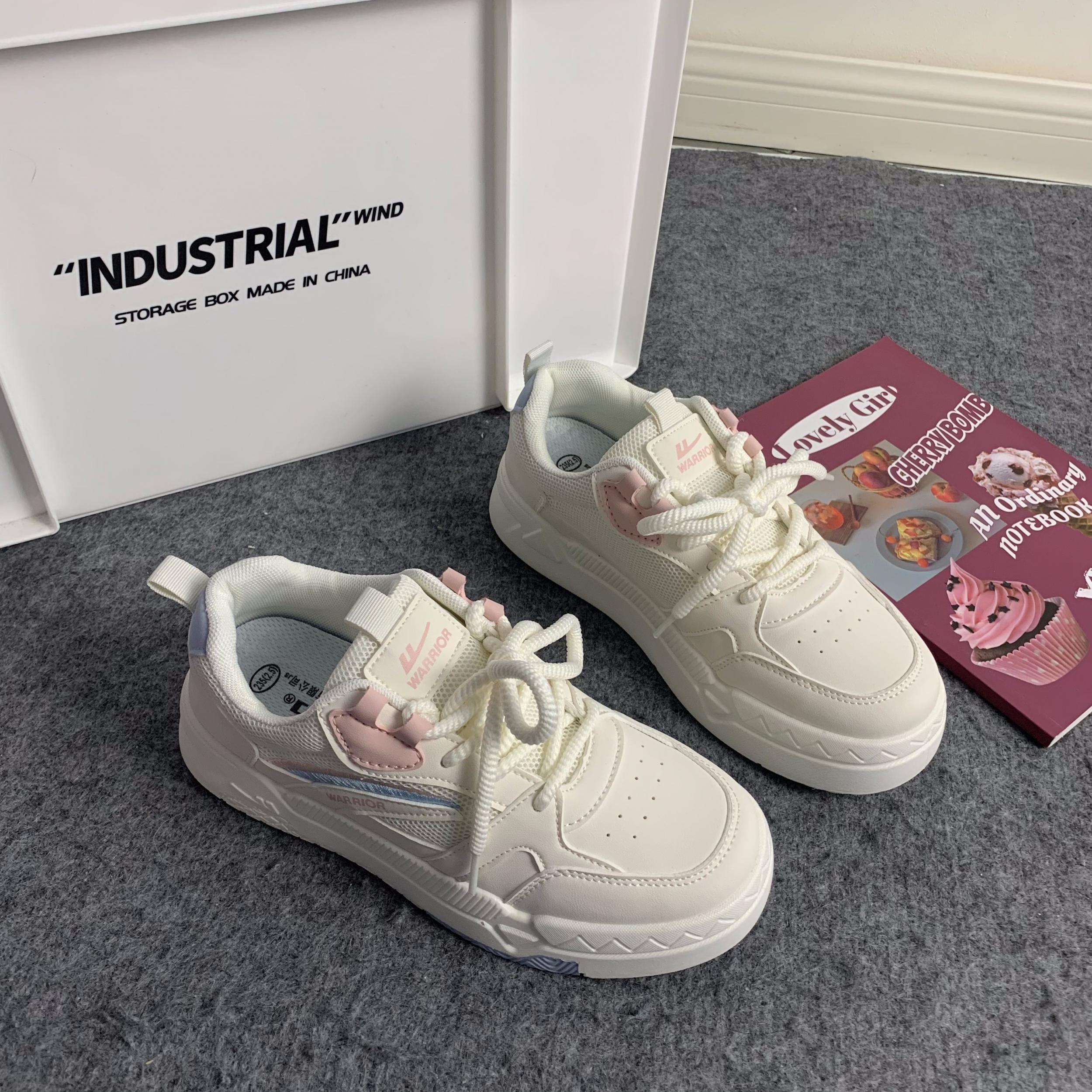 Women's Lace up Mesh Skate Shoes Low Outdoor Flatform Lightweight Sneakers